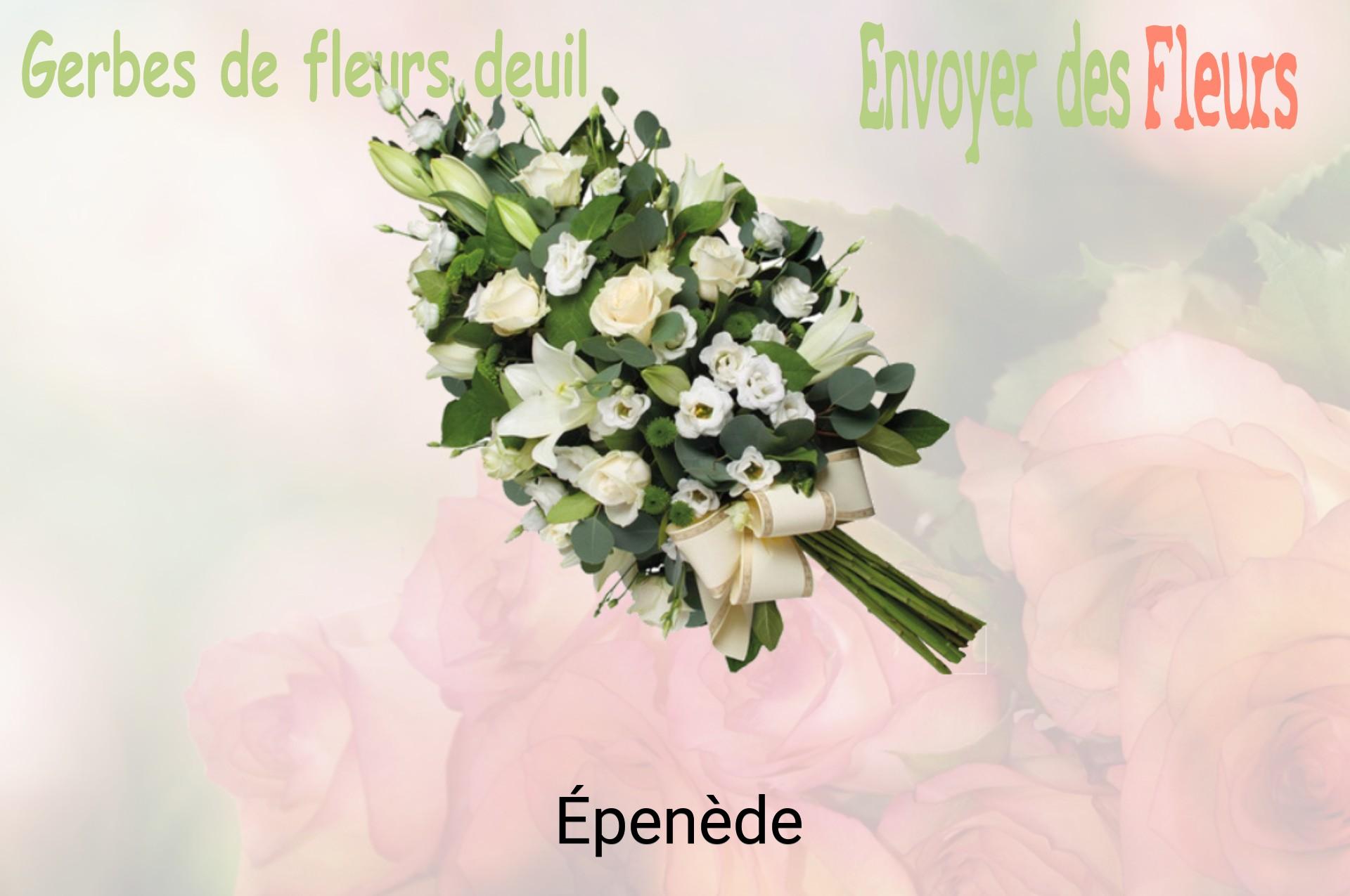 Gerbe de fleurs de deuil livrée à Épenède